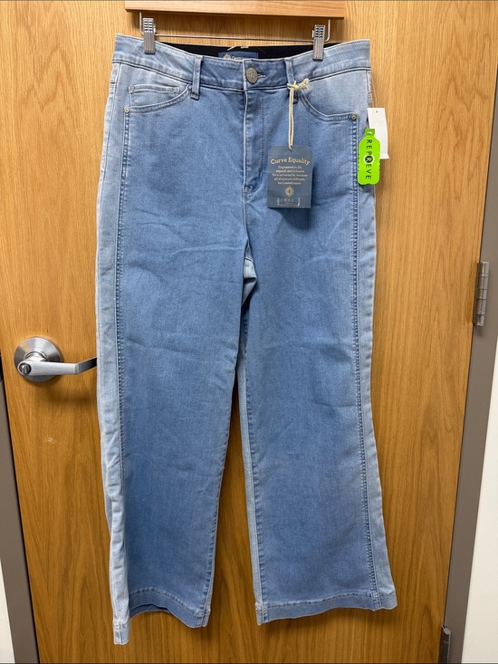Democracy Denim - NWT Democracy Two-Tone Light Blue High Rise Wide Leg Jeans